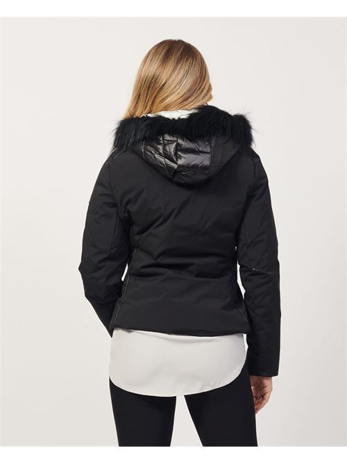 Yes Zee Black Jacket with Fur Hood YES ZEE | J051-Q8000801